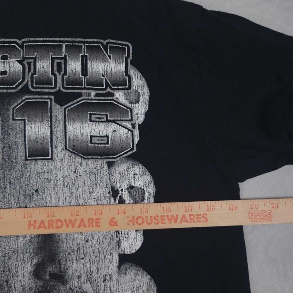 Stone Cold Steve Austin Shirt Mens Medium Black WWE Austin 3:16 Graphic Tee - Picture 13 of 16